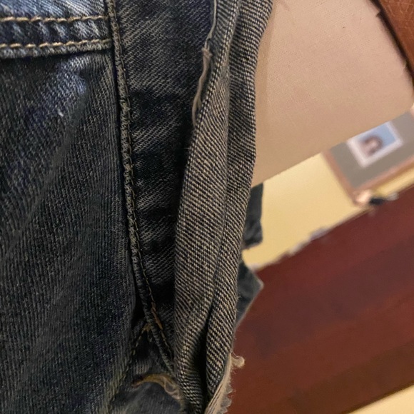 🌴Boho Vintage Floral Embroidered Denim Jacket, size xs - Picture 8 of 8